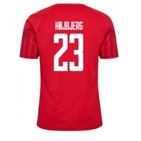 Herren Fußballbekleidung Dänemark Pierre-Emile Hojbjerg #23 Heimtrikot WM 2022 Kurzarm